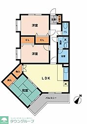 プライムアーバン武蔵小金井 1階3DKの間取り