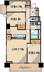 イプセ府中 3LDKの間取図画像