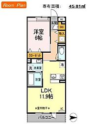 SPIRALTOWN 1LDKの間取図画像