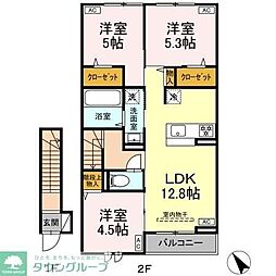 ソレイユルヴァン 3LDKの間取図画像