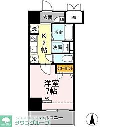JeGlycine寿町 1Kの間取図画像