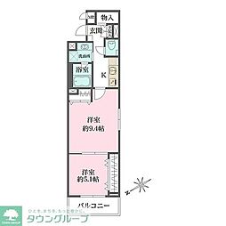 SILVERADOSHIBASAKI-CHO 2Kの間取図画像