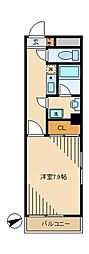 コルトーナ聖蹟 1Kの間取図画像