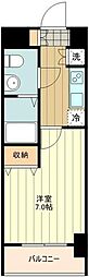 KDXレジデンス立川 1Kの間取図画像