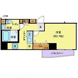 都営三田線 西巣鴨駅 徒歩9分の賃貸マンション 12階1Kの間取り
