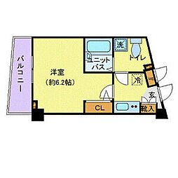 東武東上線 北池袋駅 徒歩7分の賃貸マンション 1階1Kの間取り