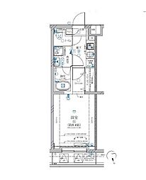 都営大江戸線 新江古田駅 徒歩12分の賃貸マンション 1階1Kの間取り