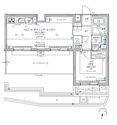 都営大江戸線 新江古田駅 徒歩12分の賃貸マンション 3階1LDKの間取り