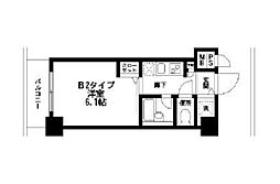 西武有楽町線 練馬駅 徒歩5分の賃貸マンション 8階1Kの間取り