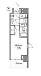 JR山手線 田端駅 徒歩10分の賃貸マンション 5階1Kの間取り