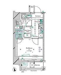 ガリシア大塚駅前 9階1Kの間取り