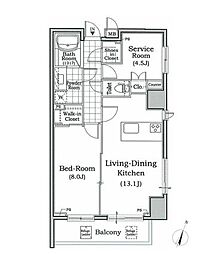 東京メトロ南北線 本駒込駅 徒歩5分の賃貸マンション 13階1SLDKの間取り