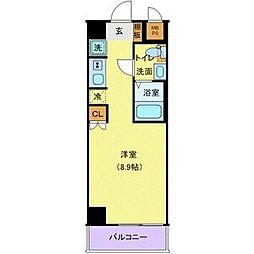 JR山手線 大塚駅 徒歩3分の賃貸マンション 9階1Kの間取り