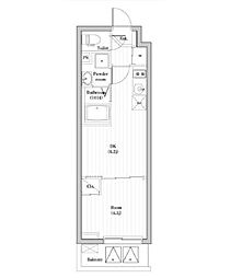 都営三田線 西巣鴨駅 徒歩6分の賃貸マンション 4階1DKの間取り