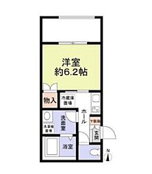 西武豊島線 豊島園駅 徒歩3分の賃貸アパート 3階1Kの間取り