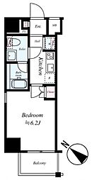 アベニール大塚 1階1Kの間取り
