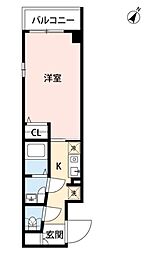 東京メトロ丸ノ内線 池袋駅 徒歩3分の賃貸マンション 1階1Kの間取り