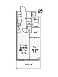 JR山手線 巣鴨駅 徒歩3分の賃貸マンション 4階1LDKの間取り
