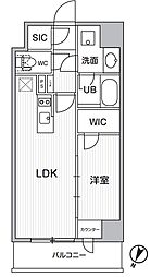 東京メトロ丸ノ内線 新大塚駅 徒歩7分の賃貸マンション 2階1LDKの間取り