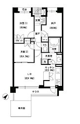 JR山手線 巣鴨駅 徒歩12分の賃貸マンション 1階2SLDKの間取り
