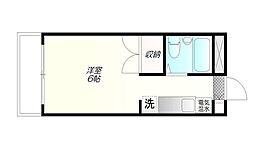 西武池袋線 桜台駅 徒歩6分の賃貸アパート 2階ワンルームの間取り