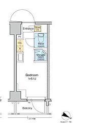 TOMORE田端 ワンルームの間取図画像