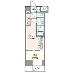 GENOVIA北池袋skygarden 1DKの間取図画像
