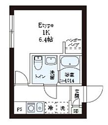 レピュア小石川レジデンスII 1Kの間取図画像