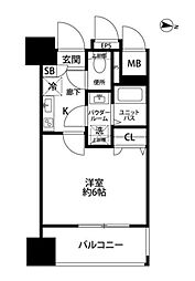 プレサンス本駒込アカデミア 1Kの間取図画像