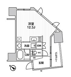 nidoSUGAMO ワンルームの間取図画像