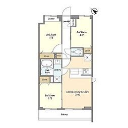 GranCasa王子2 3LDKの間取図画像