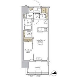URBANEX駒込 1LDKの間取図画像