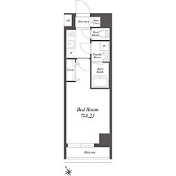AIFLAT駒込一丁目 1Kの間取図画像