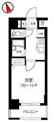 メインステージ巣鴨 1Kの間取図画像