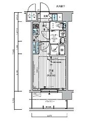 MAINSTAGE滝野川グレイス 1Kの間取図画像