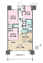 プレミスト王子神谷 3LDKの間取図画像
