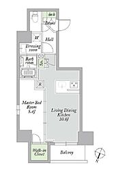アーバンパーク西巣鴨WEST 1LDKの間取図画像