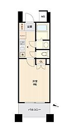 ドゥーエ板橋 1Kの間取図画像