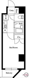 ヴェルト池袋 1Kの間取図画像