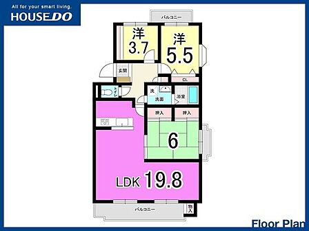 3LDK 間取り