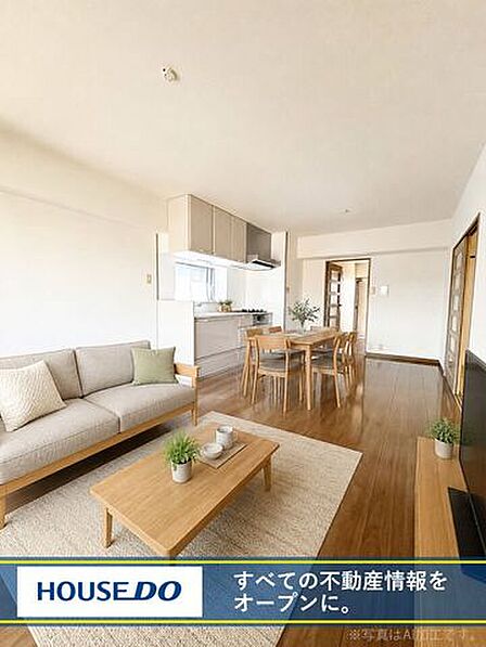 八幡西区中古マンション♪システムキッチン♪給湯♪エレベーター♪オートロック♪都市ガス♪閑静な住宅街♪※写真はAI加工です。リフォームや家具配置をされた場合のイメージになります。