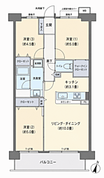 リビオシティ船橋北習志野 3LDKの間取図画像