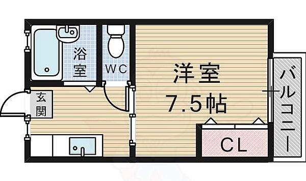 大阪府豊中市本町９丁目(賃貸アパート1K・3階・21.00㎡)の写真 その2