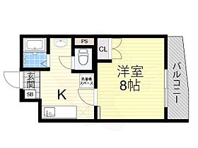 大阪府豊中市刀根山４丁目（賃貸アパート1K・2階・25.26㎡） その2