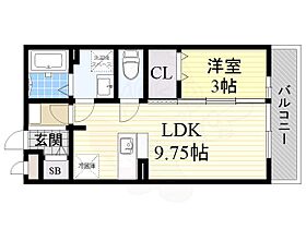 エバーグリーン  ｜ 大阪府豊中市北条町４丁目（賃貸アパート1LDK・2階・33.40㎡） その2