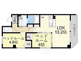 アルバス上新田  ｜ 大阪府豊中市上新田４丁目18番33号（賃貸マンション2LDK・2階・50.56㎡） その2