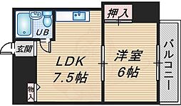 ニューライン曽根 1LDKの間取図画像