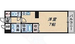 イーストアズワン ワンルームの間取図画像