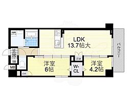 トリニティ豊中本町 4階/-