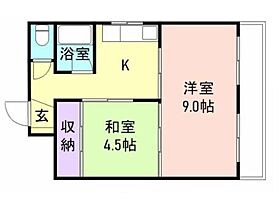 下井マンション 205 ｜ 和歌山県和歌山市粟（賃貸マンション2K・2階・39.00㎡） その2